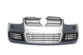 ΠΡΟΦΥΛΑΚΤΗΡΑΣ  - Front Bumper suitable for VW Golf V 5 (2003-2007) Jetta (2005-2010) R32 Look Brushed Aluminium Look Grille