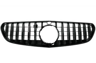 ΜΑΣΚA - ΓΡΥΛΛΙΑ  - Central Grille suitable for Mercedes S-CLASS Coupe C217 (2014-2017) Cabrio A217 (2015-2017) GT-R Panamericana Design Black