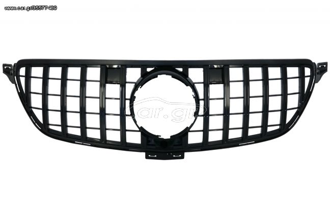 ΜΑΣΚΑ - ΓΡΥΛΛΙΑ  - Front Grille suitable for Mercedes Benz GLE Coupe C292 (2015-2018) GLE W166 SUV (2015-2018) GT-R Panamericana Design Piano Black