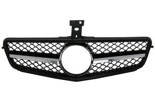 ΜΑΣΚΑ - ΓΡΥΛΛΙΑ  - Front Grille suitable for Mercedes C-Class W204 S204 Limousine Station Wagon (2007-2014) Sport Glossy Black C63 Design