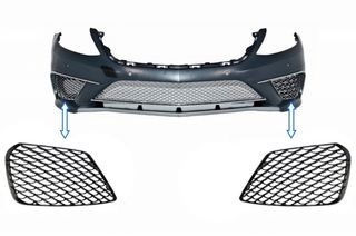 ΜΑΣΚΑ - ΓΡΥΛΛΙΕΣ  - Front Bumper Side Grilles suitable for MERCEDES Benz S-Class W222 S63 Design Piano Black
