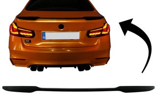 ΑΕΡΟΤΟΜΗ  - Trunk Boot Lid Spoiler suitable for BMW 3 Series F30 (2011-2019) M4 CSL Design Piano Black