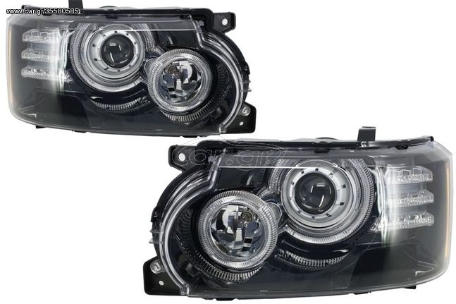 ΕΜΠΡΟΣ ΦΑΝΑΡΙΑ  - Headlights suitable for Land ROVER Range ROVER Vogue L322 (2002-2009) Facelift Design