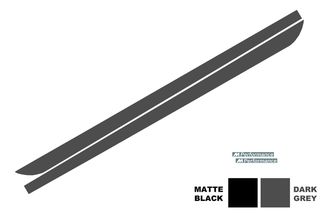 ΑΥΤΟΚΟΛΛΗΤΑ  - Side Decals Sticker Vinyl suitable for BMW F10 F11 5 Series (2011-Up) M-Performance Design Dark Grey