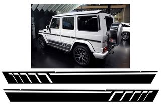 ΑΥΤΟΚΟΛΛΗΤΑ  - Side Decals Sticker Vinyl Matte Black suitable for MERCEDES G-class W463 (1989-2017)