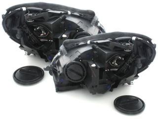 ΕΜΠΡΟΣ ΦΑΝΑΡΙΑ  - Headlights LED DRL suitable for MERCEDES Benz W204 S204 C-class Facelift (2011-2014) Black