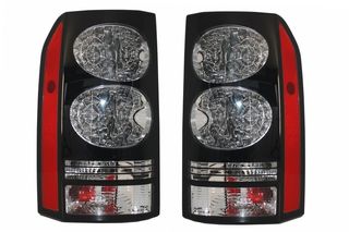 ΠΙΣΩ ΦΑΝΑΡΙΑ  - LED Taillights suitable for Land ROVER Discovery III 3 & IV 4 (2004-2009) (2009-2016) Black Conversion to Facelift Look