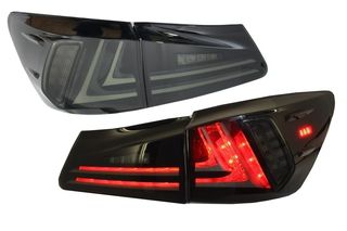 ΠΙΣΩ ΦΑΝΑΡΙΑ  - Taillights Full LED suitable for LEXUS IS XE20 (2006-2012) Light Bar Facelift New XE30 Smoke