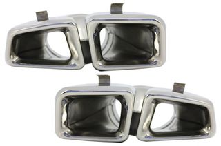 ΜΠΟΥΚΕΣ ΕΞΑΤΜΙΣΗΣ  - Exhaust Muffler Tips suitable for MERCEDES Benz  W166 M-Class (2012-up) Chrome Edition