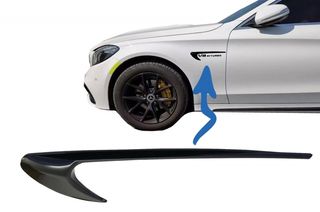 ΑΕΡΑΓΩΓΟΙ  - Side Fender Vents Trim Wing suitable for MERCEDES C-Class W205 S205 E-Class W213 S213 Piano Black