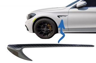 ΑΕΡΑΓΩΓΟΙ  - Side Fender Vents Trim Wing suitable for MERCEDES C-Class W205 S205 E-Class W213 S213 Carbon Look Edition