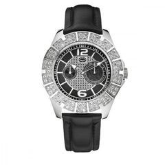 Marc Ecko The Madison, Watch for Men, Black Leather Strap E15077G1