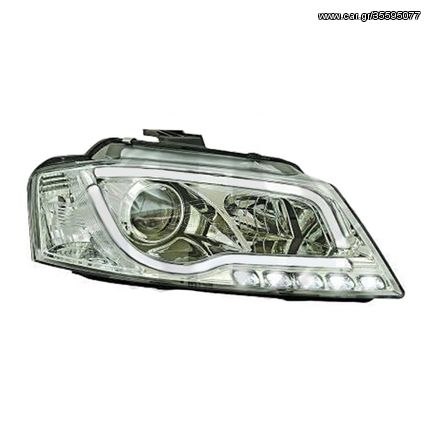 Φανάρια AUDI A3 8P 08-12 TUBELIGHT CHROME-ΕΜΠΡΟΣΘΙΑ ΦΑΝΑΡΙΑ