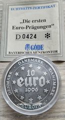 10 ευρώ 1996 Δανία ασημένιο συλλεκτικό νόμισμα 