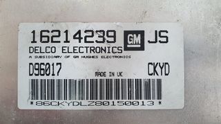 ΕΓΚΕΦΑΛΟΣ KINHTHRA ECU OPEL CORSA TIGRA 1.4i X14XE DELCO 16214239 JS-thumb-1