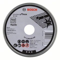 ΔΙΣΚΟΙ ΚΟΠΗΣ BOSCH ΙΝΟΧ 115 ΣΕΤ 10 ΤΕΜ (#2608603254)