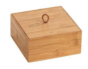 Κουτί Μπάνιου Bamboo με καπάκι Terra 15X15X7,WENKO