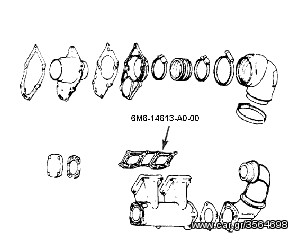 ΛΥΡΗΣ YAMAHA GASKET,EXST PIPE 6M6-14613-A0-00