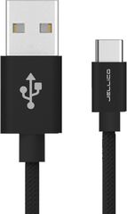 Jellico GS-20 Braided USB 2.0 Cable USB-C male - USB-A male Μαύρο 2m 3.1a (34.912.0756)