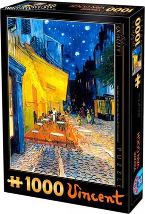 Πάζλ Vincent Van Gogh: Cafe Terrace at Night 1000pcs D-Toys 66916-09