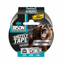 Υφασμάτινη Ταινία  Ασημί 10m GRIZZLY TAPE BISON