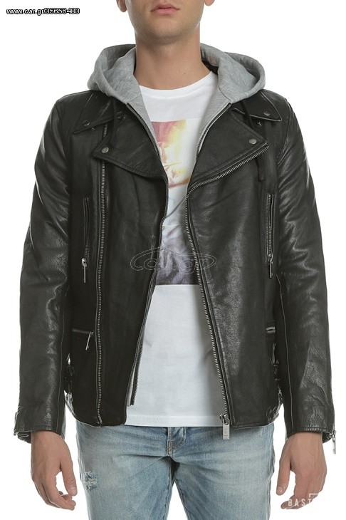 biker jacket SCOTCH & SODA μαύρο