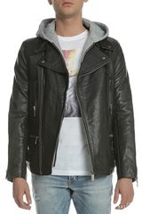 biker jacket SCOTCH & SODA μαύρο