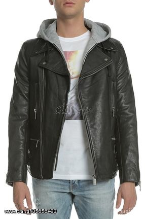 biker jacket SCOTCH & SODA μαύρο