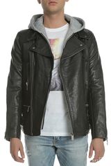 biker jacket SCOTCH & SODA μαύρο-thumb-5