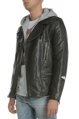 biker jacket SCOTCH & SODA μαύρο-thumb-2