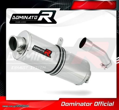 Εξάτμιση Τελικό Dominator Oval S.Steel Yamaha FZR 600 1988-1993 Με Σιγαστήρα