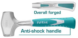 Σφυρί πλαστική λαβή TOTAL Anti - shock 1.800gr ( THT7141406 )