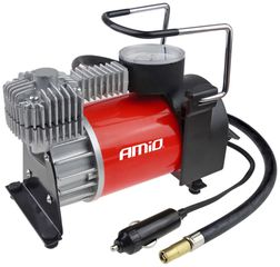 ΚΟΜΠΡΕΣΕΡ ΑΕΡΑ ΜΕΤΑΛΛΙΚΟ 12V 10BAR-150PSI-35L/min ΜΕ ΘΗΚΗ/ΜΑΝΟΜΕΤΡΟ/ΦΙΣ ΑΝΑΠΤΗΡΑ/3 ΑΝΤΑΠΤΟΡΕΣ/ΚΑΛΩΔΙΟ 300 cm AMiO - 1 ΤΕΜ.