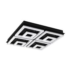 LED-ΠΛΑΦΟΝΙΕΡΑ 520X520 ΜΑΥΡΟ/ΚΡΥΣΤΑΛΛΟFRADELO1