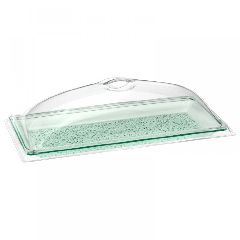 Πιατέλα Plexiglass glass look Medium διαστάσεων 21X47εκ. με καπάκι