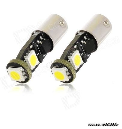 Bizzar BA9S Led 3SMD Canbus (bayonet) σετ 2 τεμαχίων