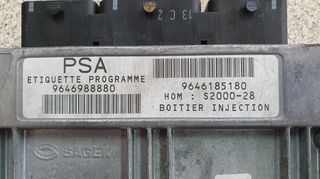 ΜΟΝΑΔΑ ΕΛΕΓΧΟΥ ΚΙΝΗΤΗΡΑ ECU CITROEN - PEUGEOT 307 1.4 9646185180 , 964698880 , SAGEM S2000-28-thumb-1