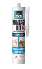BISON MONTAGEKIT ΚΑΤΑΣΚΕΥΑΣΤΙΚΗ ΣΥΓΚΟΛΛΗΤΙΚΗ ΚΟΛΛΑ ΔΙΑΦΑΝΗΣ 350gr