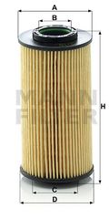 Φίλτρο λαδιού MANN-FILTER HU71210X Kia Ceed Station Wagon 1600cc CRDi 115ps 2007-2012 (263202A000,263202A001,263202A002)