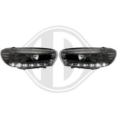 ΦΑΝΑΡΙΑ ΕΜΠΡΟΣ DAYLINE headlights VW Scirocco lll 08+ _ drl-optic _ black