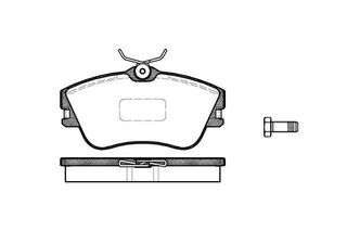 Σετ τακάκια, δισκόφρενα REMSA 048000 Volkswagen Transporter T4 Bus 2500cc Syncro 110ps 1992-2003 (701615115C,701698151D,701698151E,701698151J)