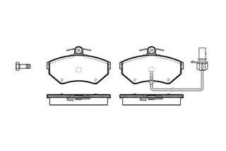 Σετ τακάκια, δισκόφρενα REMSA 063112 Audi A4 8E2 1900cc TDI 116ps 2004-2004 (8E0615115B,8E0698151,8E0698151A,8E0698151B,8E0698151M)