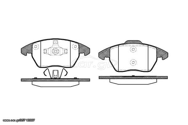 Σετ τακάκια, δισκόφρενα REMSA 103010 Peugeot 208 1600cc HDI 114ps 2012- (425260,425323,425343,425344,425488)