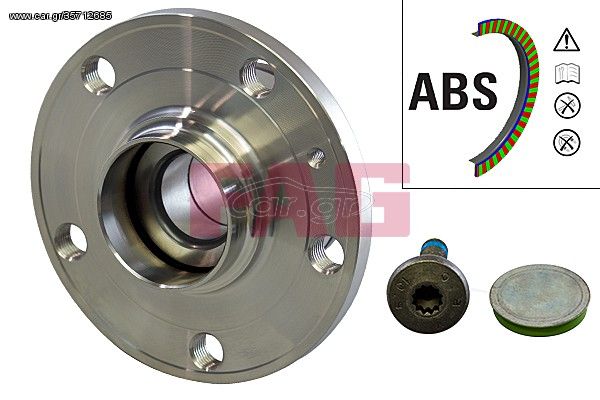 Σετ ρουλεμάν τροχών FAG 713611000 Audi A3 SportBack 2000cc TDI 16Valves 140ps 2004-2013 (1T0501611AC,1T0501611AL,1T0598611,1T0598611B,1TD501611B)