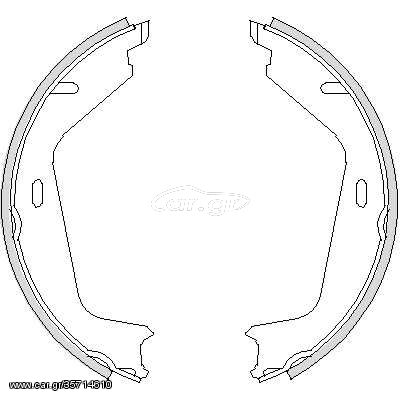 Σετ σιαγόνων φρένων, χειρόφρενο WOKING Z472600 Volvo S70 2400cc 140ps 1999-2000 (272398,2723989,274271,274504,31262869)