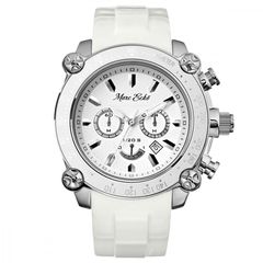 Marc Ecko, Watch for Women, Chronograph, White Rubber Strap E18596G1