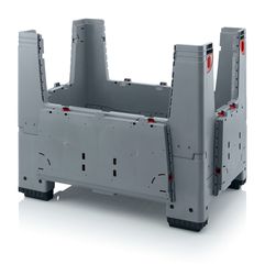 Πτυσσόμενο Παλετοκιβώτιο (Collapsible Big Box) με 4 Ανοιγόμενα Πορτάκια 120X80X100-thumb-3