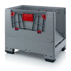 Πτυσσόμενο Παλετοκιβώτιο (Collapsible Big Box) με 4 Ανοιγόμενα Πορτάκια 120X80X100-thumb-4