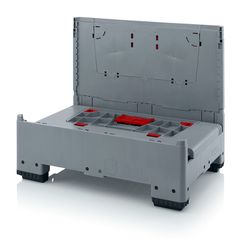 Πτυσσόμενο Παλετοκιβώτιο (Collapsible Big Box) με 4 Ανοιγόμενα Πορτάκια 120X80X100-thumb-6