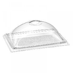 Mini πιατέλα διάφανη Plexiglass διαστάσεων 21x32cm με καπάκι
